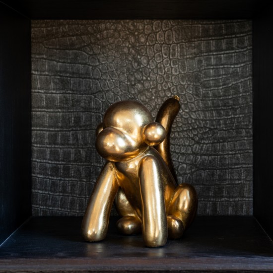 Monkey deco object (Gold)