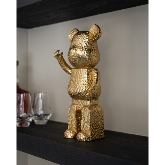 Deco object beer goud (Gold)