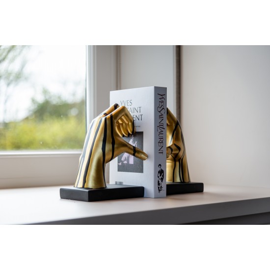 Boekenstandaard Love (Black/gold)