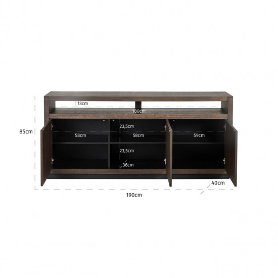 Dressoir Oakura 3-deuren (Brown)