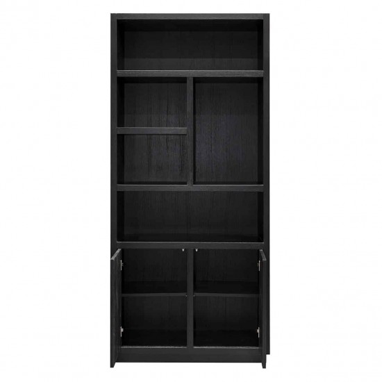 Boekenkast Oakura 2-deuren (Black)