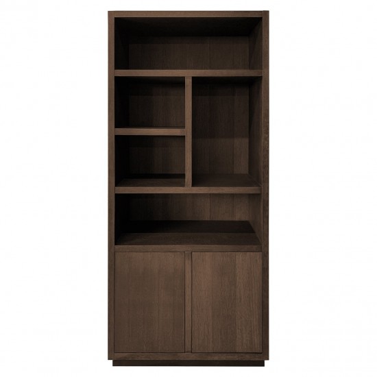 Boekenkast Oakura 2-deuren (Brown)