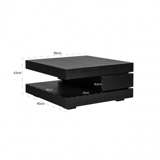 Salontafel Oakura blok C (Black)