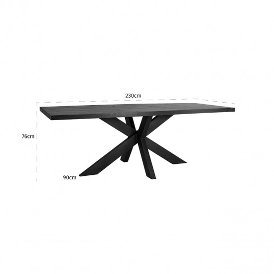 Eettafel TOP Oakura 230 (Black)