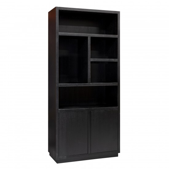 Boekenkast Oakura 2-deuren (Black)