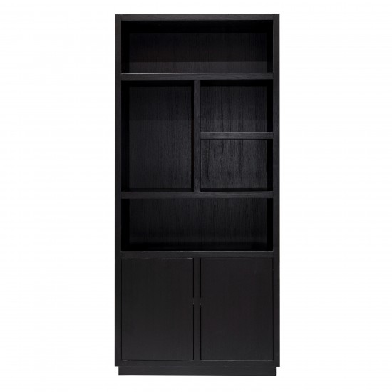 Boekenkast Oakura 2-deuren (Black)