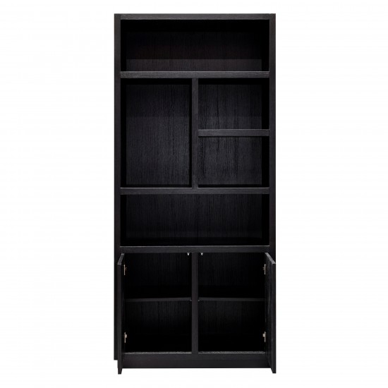 Boekenkast Oakura 2-deuren (Black)