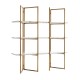 Wandkast Lagrand gold met 3 planken (Gold)