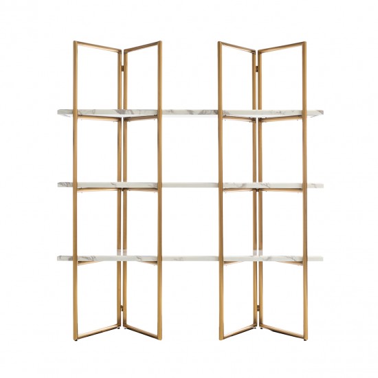 Wandkast Lagrand gold met 3 planken (Gold)