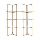 Wandkast Lagrand gold met 3 planken (Gold)