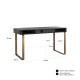 Bureau Blackbone brass 1-lade (Black rustic)