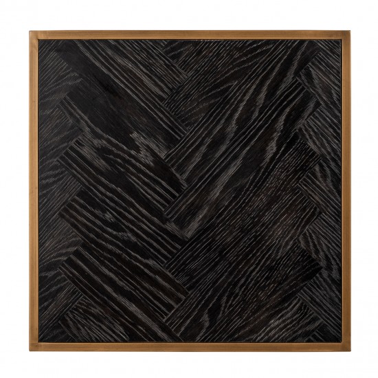 Bijzettafel Blackbone brass 50x50 (Black rustic)