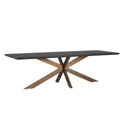 Eettafel Blackbone brass 260 (Black rustic)