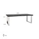 Eettafel Blackbone silver 220 (Black rustic)