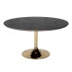 Eettafel Blackbone gold 140Ø (Black rustic)