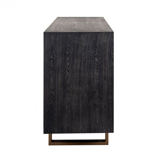 Dressoir Hunter 4-deuren (Black rustic)