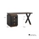 Bureau Hunter 3-laden  (Black rustic)