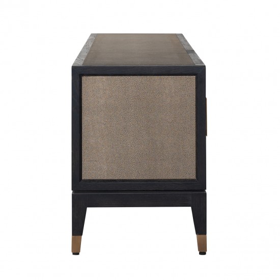 TV-dressoir Bloomville 4-deuren (Gold)