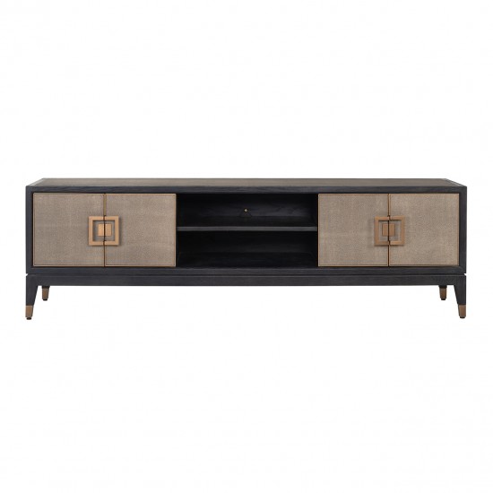 TV-dressoir Bloomville 4-deuren (Gold)