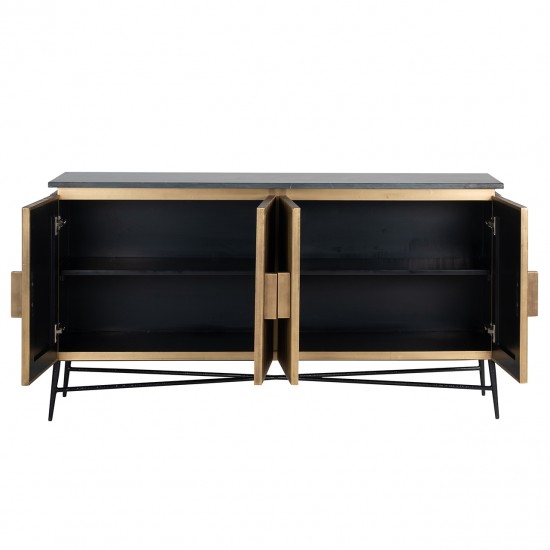 Dressoir Ironville 4-deuren (Gold)