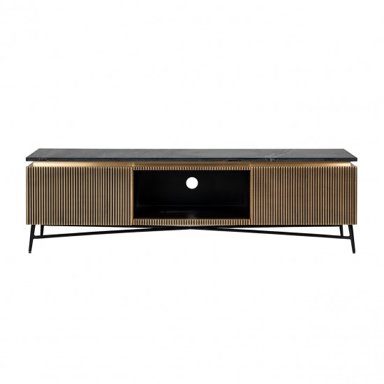 TV-Dressoir Ironville 2-deuren (Gold)