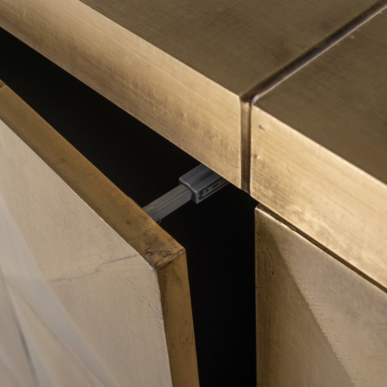 Dressoir Collada 3-deuren (Brushed Gold)