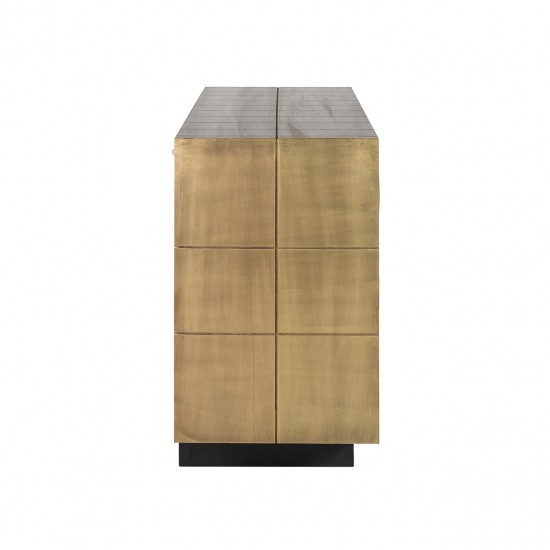 Dressoir Collada 3-deuren (Brushed Gold)