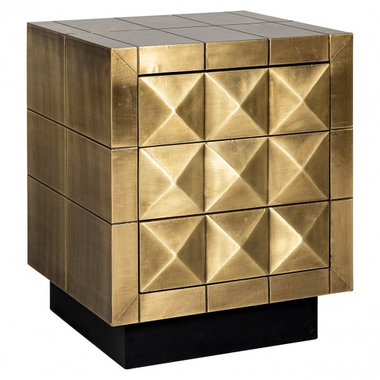 Ladenkast Collada 3-laden (Brushed Gold)