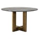 Eettafel Collada 130Ø (Black/gold)