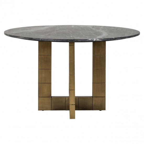 Eettafel Collada 130Ø (Black/gold)