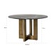 Eettafel Collada 130Ø (Black/gold)