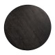 Eettafel Macaron 130Ø (Black rustic)