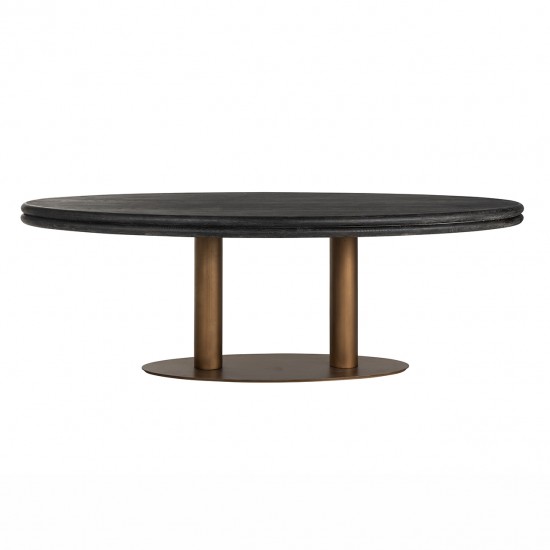 Eettafel Macaron ovaal 235 (Black rustic)