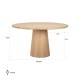 Eettafel Oakley 140Ø (Natural oak)