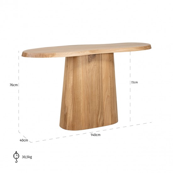 Wandtafel Riva (Natural oak)