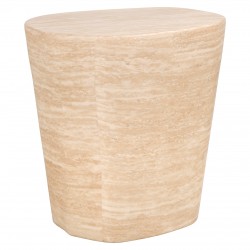 Bijzettafel Fictus Travertine faux (Beige)