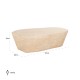 Salontafel Fictus Travertine faux (Beige)