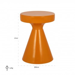 Bijzettafel Kimble oranje klein 30Ø