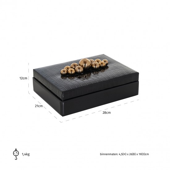 Opberg box Nina groot (Black)