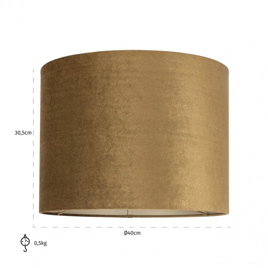 Lampenkap Addy  gold velvet, medium (Gold)