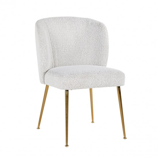 Stoel Cannon white bouclé / brushed gold (Copenhagen 900 Bouclé White)