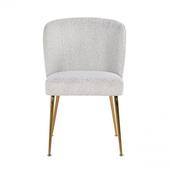 Stoel Cannon white bouclé / brushed gold (Copenhagen 900 Bouclé White)