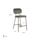 Counterstoel Xenia thyme fusion / brushed gold legs (Fusion thyme 206)