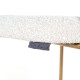 Barstoel Xenia white bouclé / brushed gold (Copenhagen 900 Bouclé White)