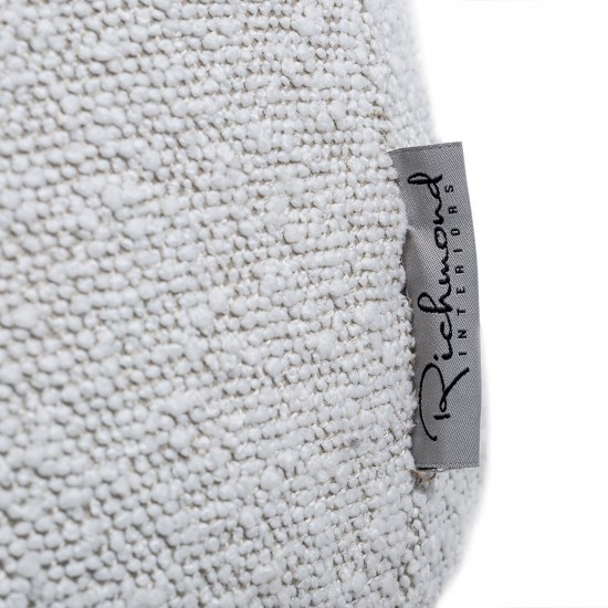 Poef Tribe 41Ø white bouclé fire retardant (Copenhagen 900 Bouclé White)