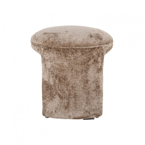 Poef Fargo taupe chenille (Bergen 104 taupe chenille)