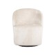 Draaifauteuil Sofia white chenille (Bergen 900 white chenille)