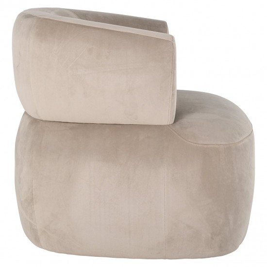 Fauteuil Donna khaki velvet (Quartz Khaki 903)