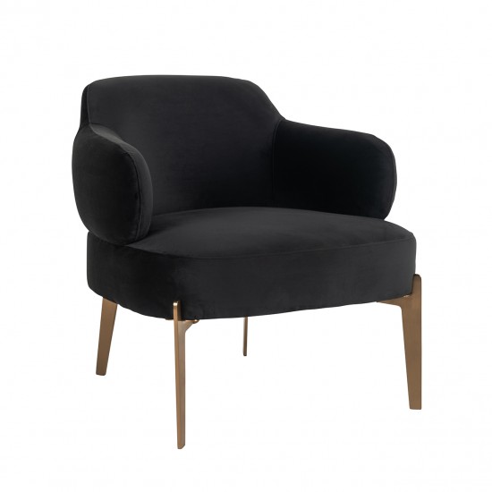 Fauteuil Venus antraciet velvet fire retardant (FR-Quartz 801 Antraciet)