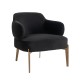 Fauteuil Venus antraciet velvet fire retardant (FR-Quartz 801 Antraciet)